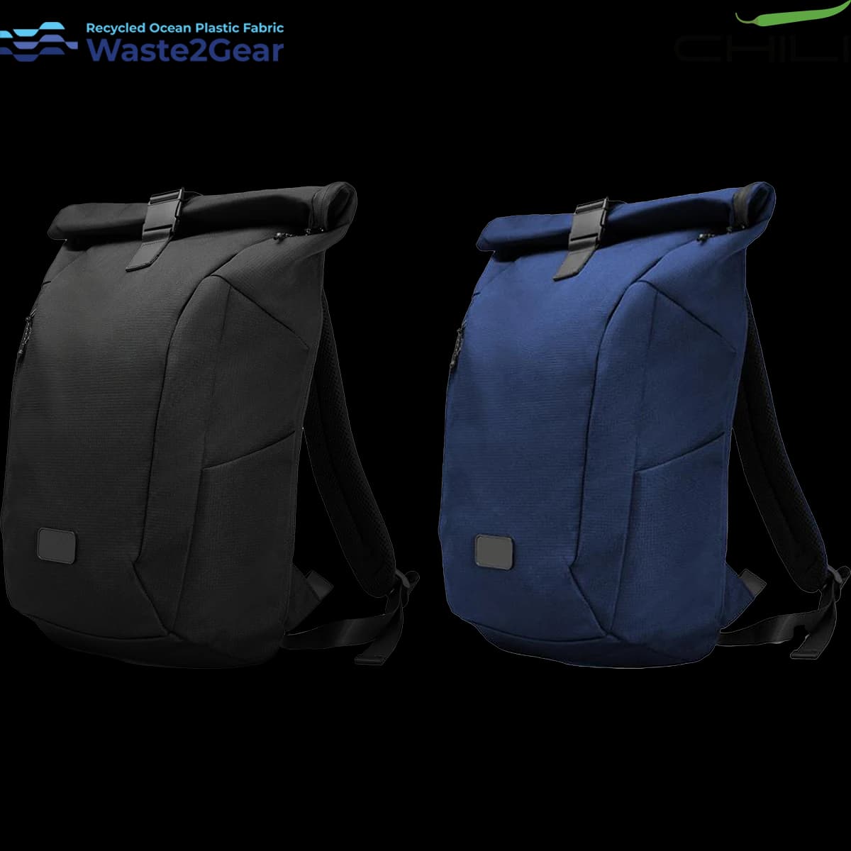 Chili Onda Waste2Gear Roll-up Computer Backpack Bag