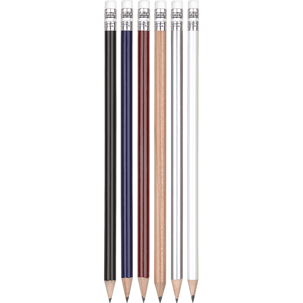 ARGENTE Pencil - Eraser (White), Ferrule (Silver), Barrel (R