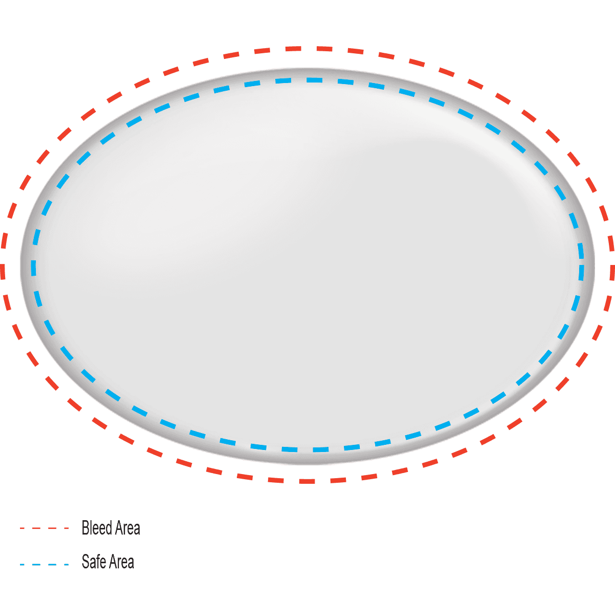 Oval Button Badge (65x45mm)