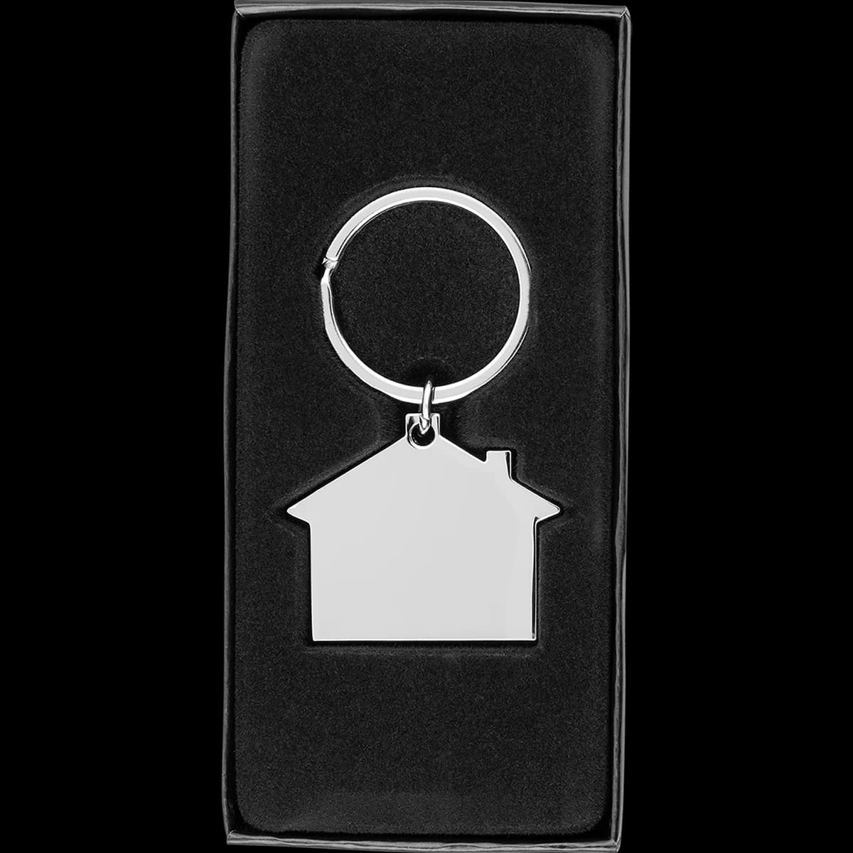 Keyring (House) - All Silver (Incl. Gift Box)